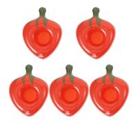 POPETPOP Inflatable Water Beer Holders with Stability of Drinks in Strawberry Shape 5pcs Pvc Cup Float Mats for Festive Beer Season and Water Party for Pool and Beach