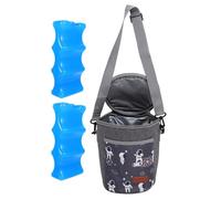 POPETPOP Insulated Breast Milk Cooler Bag with Ice Pack for Breastfeeding Mothers, Scratch-Resistant Oxford Cloth Thermal Bottle Cooler Tote, Portable Food Storage the Go