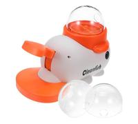 POPETPOP Interactive Dog Treat Dispenser Toy with Button, Whale-shaped Slow Feeder Puzzle for Healthy Eating and Training, White Pet Food Hider for Puppies and Adult Dogs