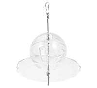 POPETPOP Interactive Hanging Parrot Foraging Ball for Medium Birds, Reusable Abs Bird Feeder for Cage Play and Treat Dispensing