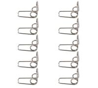 POPETPOP Iron Silver Valve Springs 10Pcs Trumpet Water Gate Key Replacement Set for Tuba and French Horn Draining Accessories