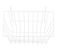 POPETPOP Iron Small Animals Medicine Feeder for Rabbits and Chinchillas, Reusable White Hay Rack with Stable Design, Hamster Accessories for Cage Feeding and Pet Care