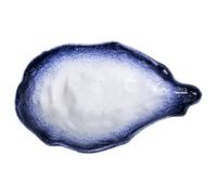 POPETPOP Irregular Oyster Shell Food Dish Porcelain Tray Tableware with Artistic Appearance Design Suitable for Family Gatherings and Hotel Dining 19cm
