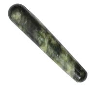 POPETPOP Jade Acupressure Pen and Green Phoenix Jade Massage Stick Smooth Polished Facial Gua Sha Tool for Acupoint Therapy and Relaxation in Wellness and Beauty Care