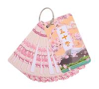 POPETPOP Japanese Beginner Flash Cards Set Hiragana and Katakana Syllabary Learning Cards with Ring Binder and Self-study