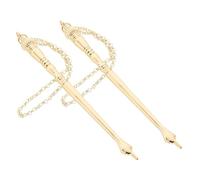 POPETPOP Jewish Bible Reading Pointer Tool Finger Pointer Metal Chain 2Pcs for Torah Scrolls Reading in Synagogue Home School