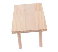 POPETPOP Jiggly Pets Hamster Cage Partition Floor Board Natural Wood Plaything for Dwarf Hamster