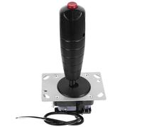 POPETPOP Joystick Replacement One Handed Controller for Flight Games Vibration Precise Control Aluminum Alloy Pvc Game Console Accessories Compatible with Flight Simulation
