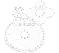 POPETPOP Keychain and Reusable Style with Precise Dimensions Acrylic 3pcs Templates for Keychain Making and Leathercraft Projects Suitable for Beginners and Professionals