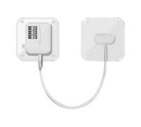 POPETPOP Keyless Code Fridge Lock with Password Non-Punching Adhesive Refrigerator Safety Lock for Cabinets Windows Home Appliance Security for Childproof Protection Easy Unlock White