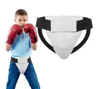 POPETPOP Kids Groin Protector Breathable Pu Foam Crotch Guard Wear-Resistant Training Gear for Martial Arts Taekwondo Kickboxing Sparring Safety
