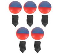 POPETPOP Kitchen Sink Tap Hole Cover 5 Pack with Red Blue Hot Cold Faucet Caps Including Hex Screws and Wrench for Versatile Use in Kitchen and Bathroom