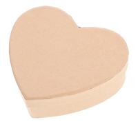 POPETPOP Kraft Paper Heart-shaped Storage Candy Box Heart Shaped Boxes for Flowers Beige Decorative Lid Unique Romantic Party Favor 4.91x3.93x1.57in