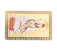 POPETPOP Kwan Yin Amulet Card Aluminium Magnesium Alloy with Fine Craftsmanship and Compact Design for Luck and for Luck and Chinese Style Lightweight and Safe,