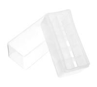 POPETPOP Lab Freezer Storage Box with Lid for 10-compartment 1.8/2ml Cryogenic Tubes, Centrifuge Tube Holder Tray for Laboratory and Research Sample Management