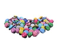 POPETPOP Ladybug Buttons 100Pcs Plastic Beetle Fasteners Smooth Edges for Boys and Clothing DIY Craft Accessories