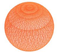 POPETPOP Lamp Lampshade with Orange Globe Thread Shade or Replacement Round Lamps Cover, Easy to Maintain and Stylish Decorative Lighting for Pendant Ceiling