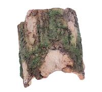 POPETPOP Landscaping Resin Bark Tree Decoration Simulated Arch Hiding House for Fish Tanks Reptile Habitats and Home Decor Safe Material Random Style