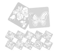 POPETPOP Large Butterfly Stencils 12 Pcs Unique Style PET Material Versatile Applications for DIY Wall Decor
