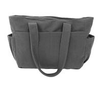 POPETPOP Large Capacity Canvas Tote Bag for Women with Spacious Interior and Sturdy Polyester Material, Japanese Minimalist Design Shoulder Bag for Daily Commutes and Shopping