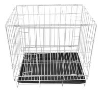 POPETPOP Large Capacity Stainless Steel Pigeon Cage Bird Feeding Carrier with Removable Tray and Precision Locking Mechanism for Home Breeding and Observation