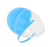 POPETPOP Large Clear Easter Egg with Handle for Easter Hunt Reusable Twist Open Plastic Fillable Candy Box for and Festive Fun
