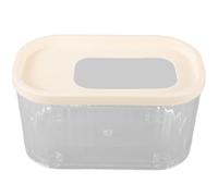 POPETPOP Large Hamster Sand Bath Tub for Hamsters, Gerbil Dust Bath House with Splash Guard, Pet Cage Accessory for Small Animals’ Hygiene and Play