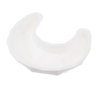 POPETPOP Large Moon Shape Silicone Cake Mold, Crescent Diamond Mousse Dessert Baking Pan, White Non-Stick Flexible Bakeware for Home Kitchen