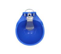POPETPOP Large Plastic Water Bowl for Livestock and Pets, Automatic Water Feeder with Easy to Wash Plastic Basin, Suitable for Farm Use with Cattle and Dogs