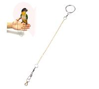 POPETPOP Large Size Full Copper Foot Chain Anklet Buckle Circle Lock Suitable for Parrot Cockatiels Peony Lovebird Smooth Surface