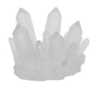 POPETPOP Large White Crystal Column Aquarium Decor - Fish Tank Landscape Stone with Miniature Bonsai and Betta Fish Ornaments, Crystal Centerpiece for Aquatic Terrariums and Fairy Gardens