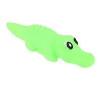 POPETPOP Latex Squeaky Dog Small Cartoon Crocodile Interactive Chew for Puppies and Medium Dogs, Sturdy Pet Play for Teething and Training