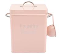 POPETPOP Laundry Powder Container Iron Storage Box with Lid and Scoop Suitable for Laundry Room and Home Supplies
