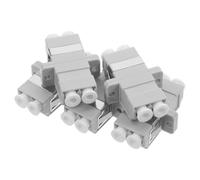 POPETPOP Lc Fiber Adapter and Data Centers in Enhancing Network Efficiency 5pcs with Split Design Adapter Flange Coupler for Reliable Plastic Cable Connector Fiber Networks