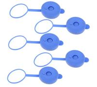 POPETPOP Lids Spill Pure Water Dispensers for and Barrels Replacement Universal 5pcs Leakproof Silicone Jug Caps Fit Blue Anti Outdoor Use