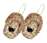 POPETPOP Lifelike Parrot Nest House Roosting Pockets Wear-resistant Bird Feeding Nest