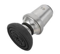POPETPOP Lightweight Black Rubber Walking Stick Tip Sleeve 19Mm, Rotating Cane Foot Cover with Jointed Swivel Head for Seniors and Outdoor Trekking Stability