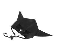 POPETPOP Lightweight Plush Bat Shaped Pet Hat for Small Cats and Dogs Cute Halloween Costume Cap Soft Breathable Warm Headwear for Pet Parties and Winter Wear