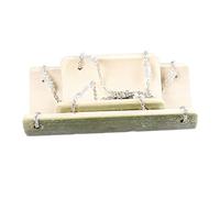 POPETPOP Little Hamster Swing Toy Bamboo Pet Swing Entertaining Swing Design for Small Pet Toy and Pet Hammock Random