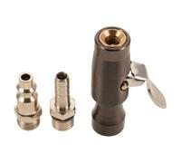 POPETPOP Locking Tire Chuck Quick Connect Inflator Chuck for SUV Car Compact Portability Precise Inflation High-Hardness Brass Sturdy Design for Emergencies on Long Journeys