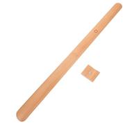 POPETPOP Long Handle Shoe Horn Made of Solid Beech Wood with Magnetic Design for Home Use and Travel, Shoe Helper for Elderly and Individuals Who Have Difficulty Bending, 55cm Length