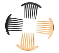 POPETPOP Long Tooth Hair Comb 4Pcs Crescent Shaped Wide Tooth Styling Combs for Women Daily and Party Use Ancient Clothing Accessory