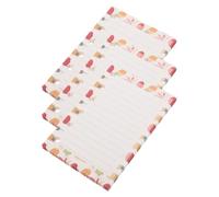 POPETPOP Loose-Leaf Papers Paper Refills Colourful with 6 Holes 3 Pcs A7 Size Creative Pattern Design Environmentally Friendly for Notebook for Home and Store Use