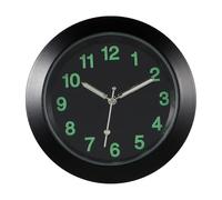 POPETPOP Luminous Car Dashboard Clock with Quartz Movement, Silent Non-ticking Design, Compact Aluminium Alloy and Glass Body, for Convenient Reading in Low-light Conditions on Workbench