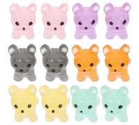 POPETPOP Luminous Mini Resin Dog Figurines 12Pcs Glow in the Dark Puppy Ornaments for Diy Micro Landscape Garden Home Decoration