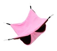 POPETPOP Luxurious Double Hamster Hammock Scratch Resistant Cozy Bed for Guinea Pigs for Chinchilla Easy to Assemble