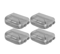 POPETPOP Lymphatic Face Brush Box 4Pcs Compact Contour Makeup Tool Holder Travel-Friendly Design for Eyes and Neck Care