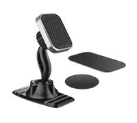 POPETPOP Magnetic Phone Holder with Adjustable Angle for Car Dashboard | ABS PVC Magnet Build, Strong Adhesive Base, Office Desk Use, Tablets and GPS Support