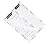 POPETPOP Magnetic White Board Schedule Whiteboard Lightweight Soft Magnet No Glue Or Tape Needed Creative Simple Design for Reminders on Refrigerator