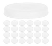 POPETPOP Mailing Tube End Caps Plastic 30Pcs 76Mm White Cardboard Cylinder Caps with Tight Seal for Poster and Blueprint Storage